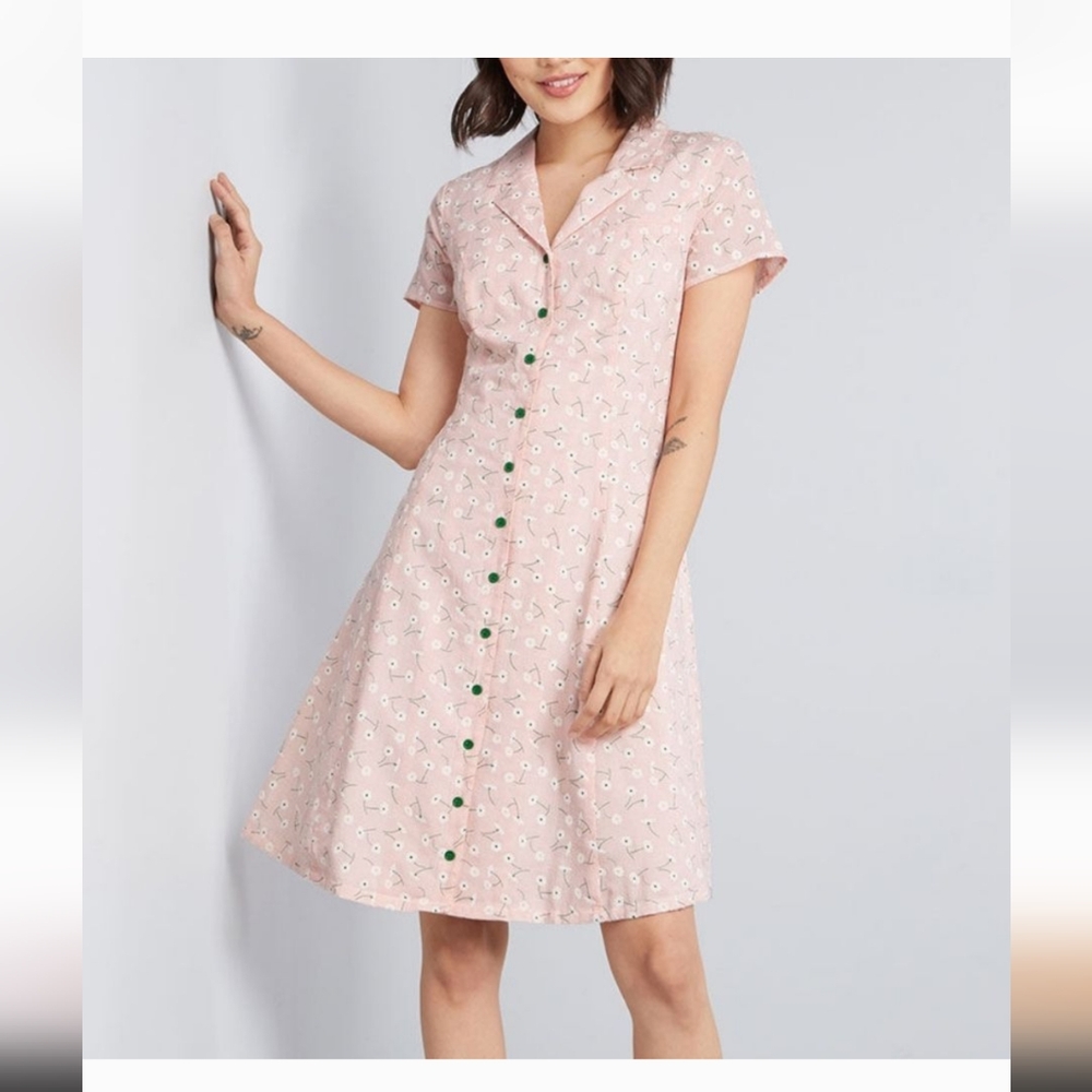 Modcloth summer school shirt dress NWT